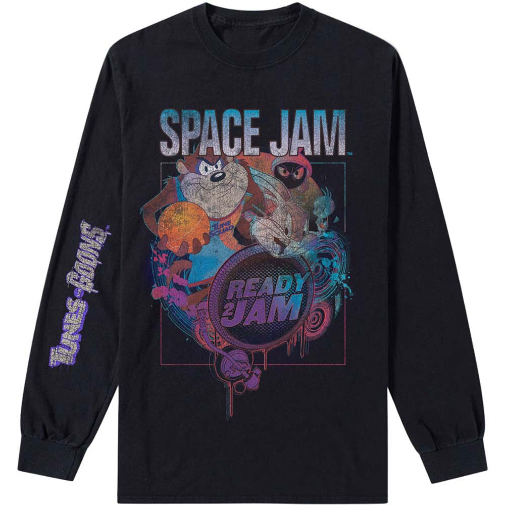 Space Jam 2 Unisex Long Sleeved T-Shirt: Ready 2 Jam (Large)