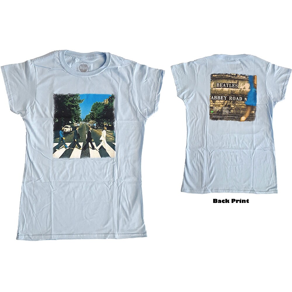 The Beatles Ladies T-Shirt: Abbey Road (Back Print) (XX-Large)