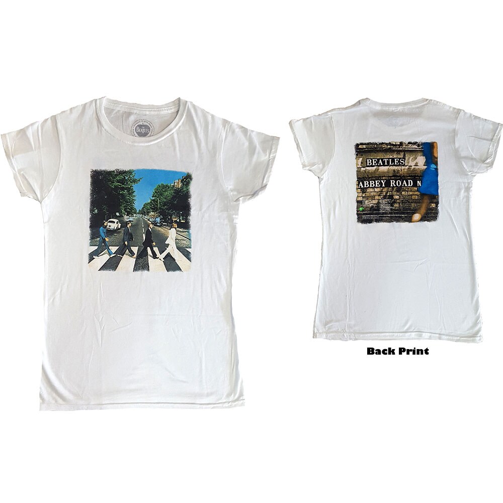 The Beatles Ladies T-Shirt: Abbey Road (Back Print) (XX-Large)