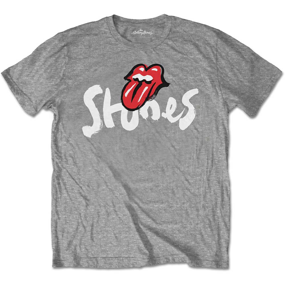 The Rolling Stones Unisex T-Shirt: No Filter Brush Strokes (Small)
