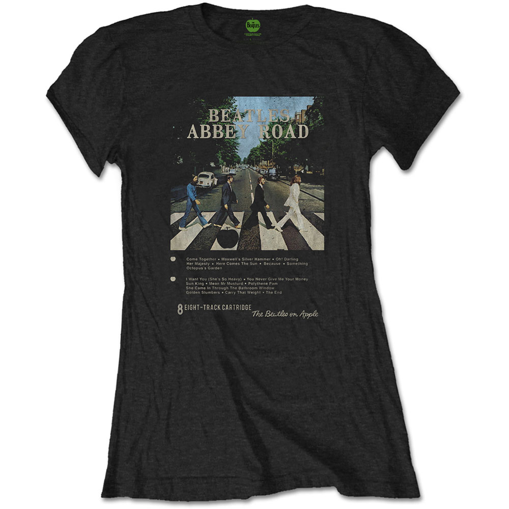 The Beatles Ladies T-Shirt: Abbey Road 8 Track (Small)