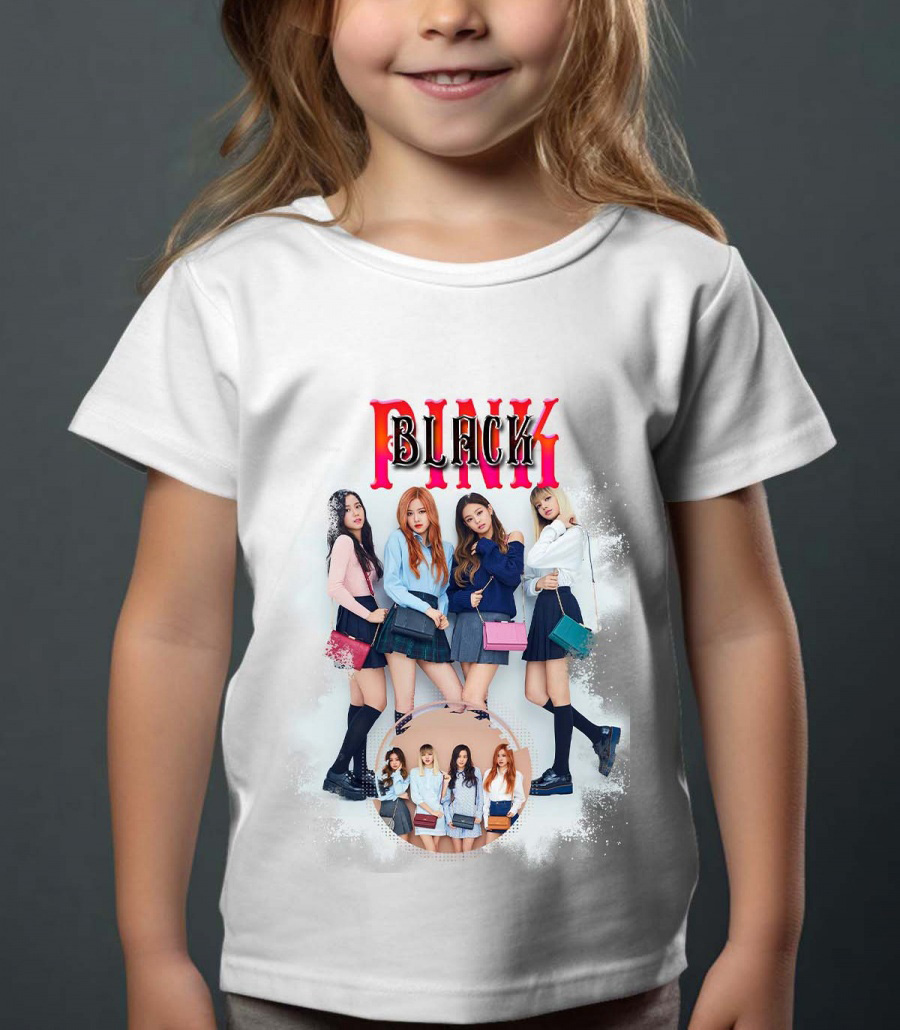 BlackPink Barn T-shirt - Bags - Vit - 100% Bomull