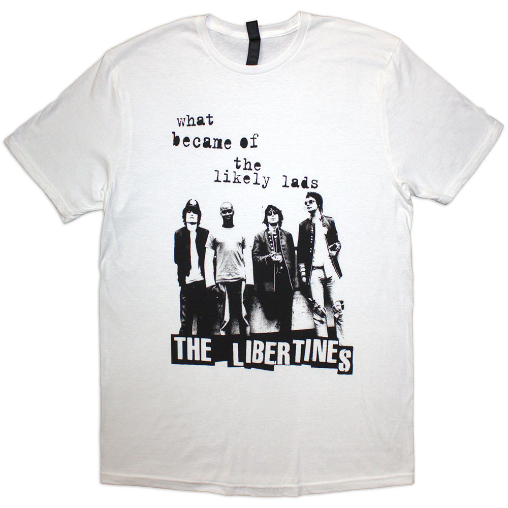 The Libertines Unisex T-Shirt: What Became Of The Likely Lads (White) (Medium)
