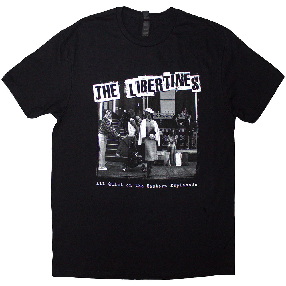 The Libertines Unisex T-Shirt: AQOTEE Album B&W (Black) (Medium)