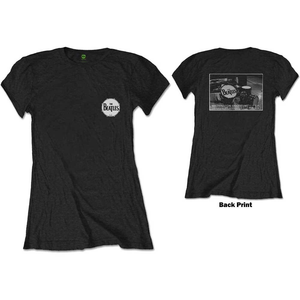 The Beatles Ladies T-Shirt: Washington Coliseum (Back Print) (XX-Large)