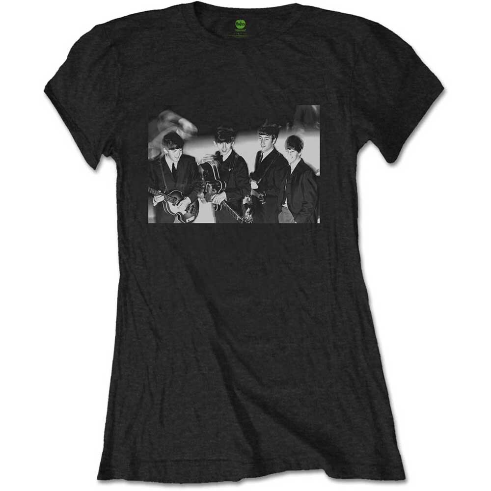 The Beatles Ladies T-Shirt: Smiles Photo (Medium)