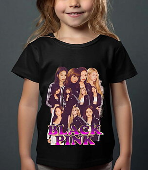 BlackPink Barn T-shirt - Tracksuits - Svart - 100% Bomull