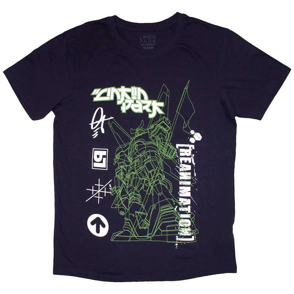Linkin Park Unisex T-Shirt: Reanimation Robot Sketch (Small)