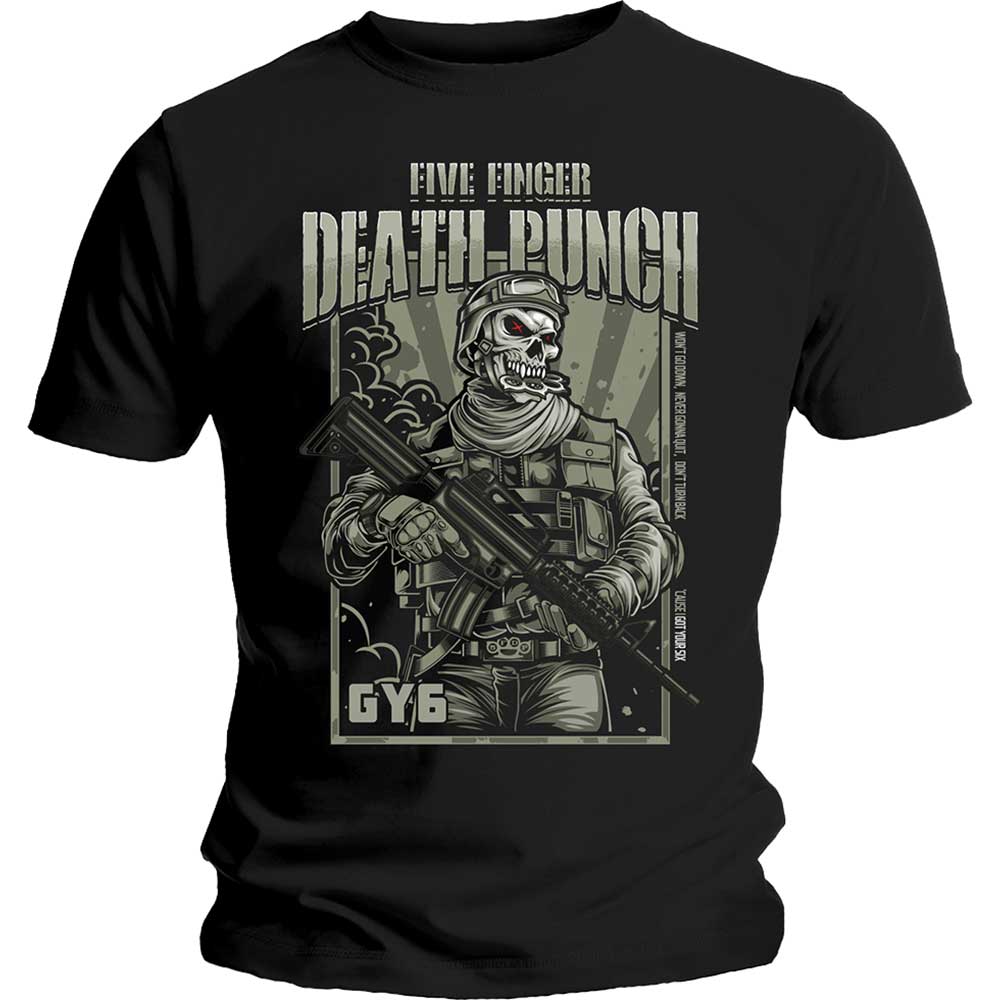 Five Finger Death Punch Unisex T-Shirt: War Soldier (Small) - 2
