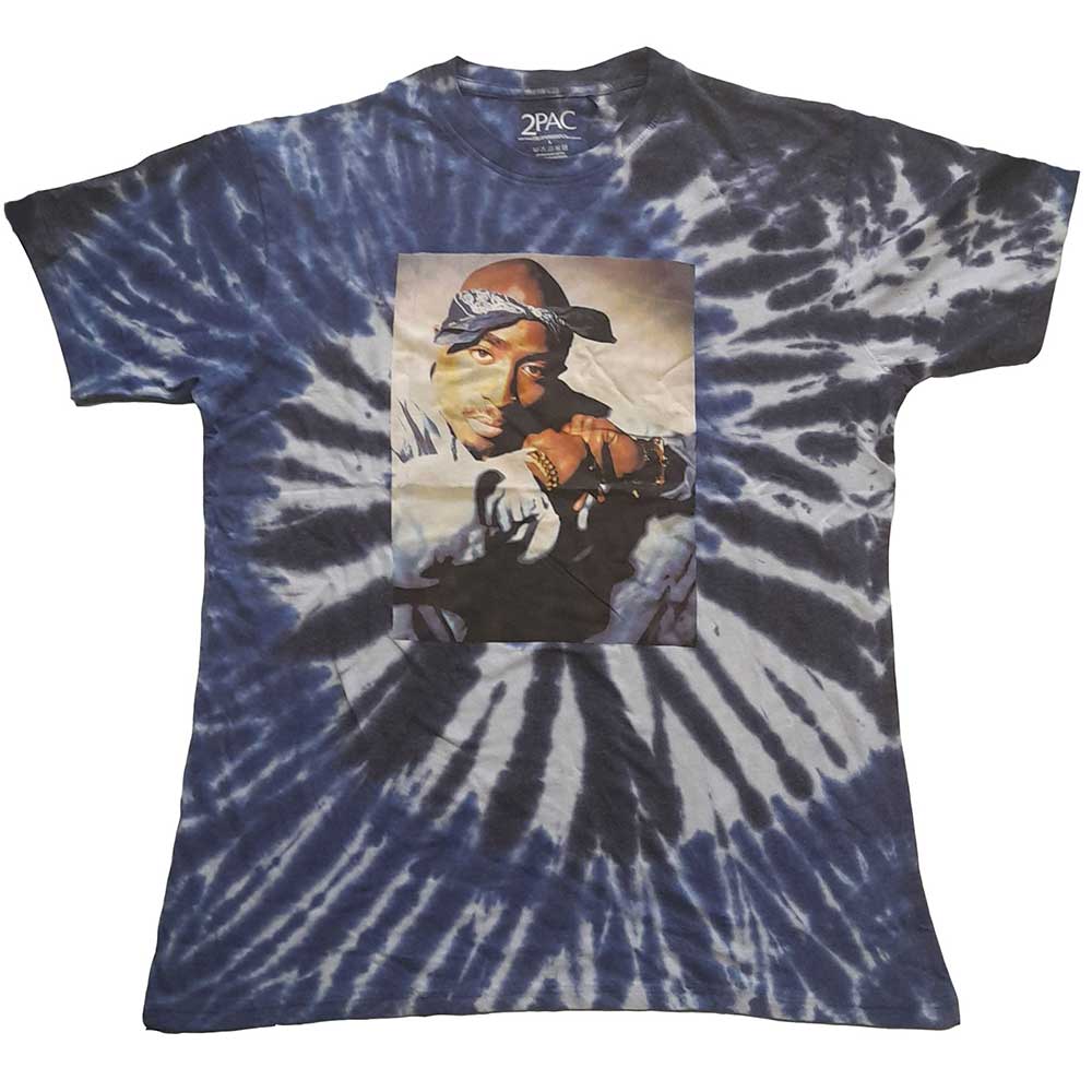 Tupac Unisex T-Shirt: Photo Swirl (Wash Collection) (Medium)