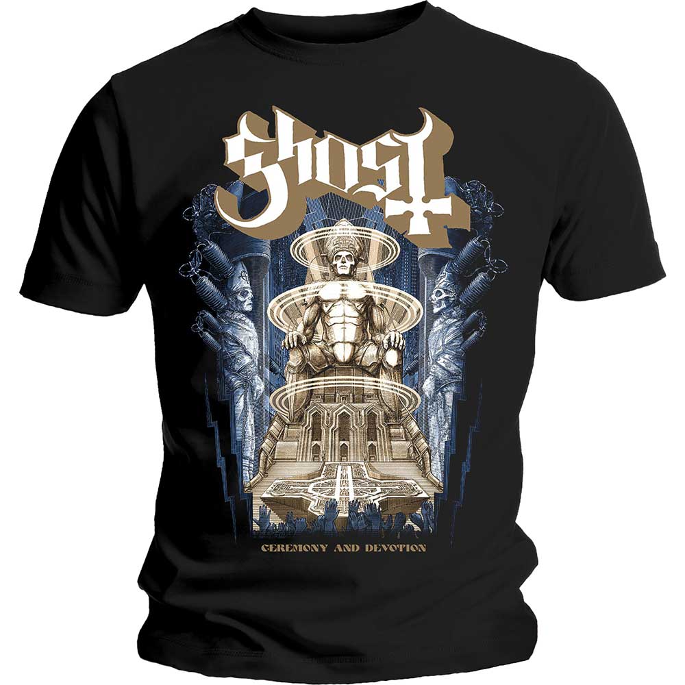 Ghost Unisex T-Shirt: Ceremony & Devotion (Small)