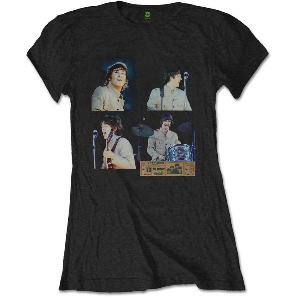 The Beatles Ladies T-Shirt: Shea Stadium Shots (XX-Large)