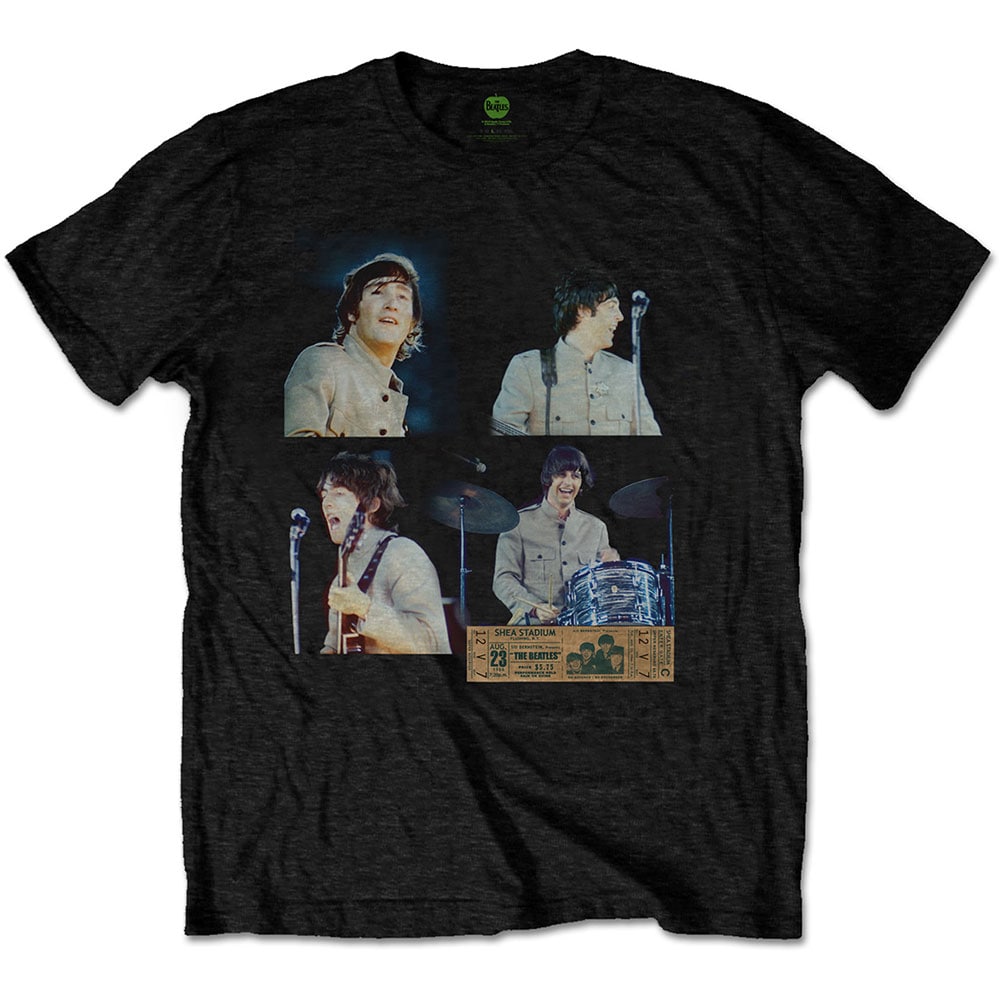 The Beatles Unisex T-Shirt: Shea Stadium Shots (Medium)
