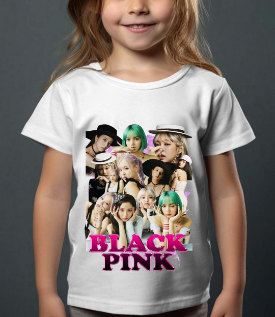 BlackPink Barn T-shirt - Hats - Vit - 100% Bomull
