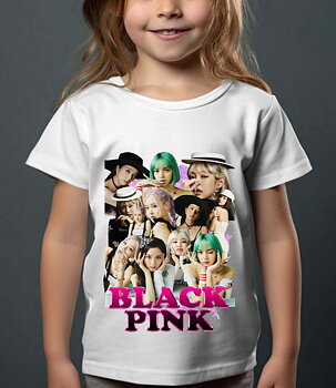 BlackPink Barn T-shirt - Hats - Vit - 100% Bomull