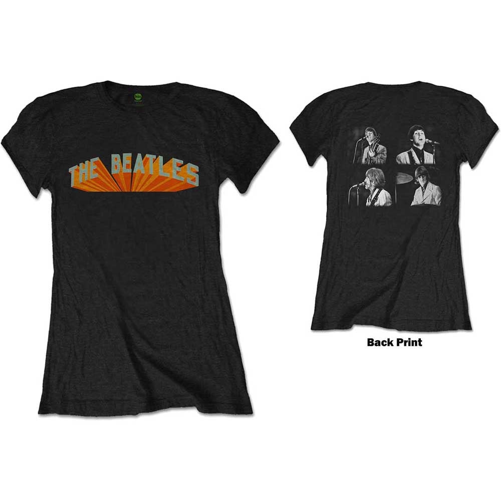 The Beatles Ladies T-Shirt: Live in Japan (Back Print) (X-Large)
