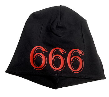Beanie: 666 Unisex med rullad kant