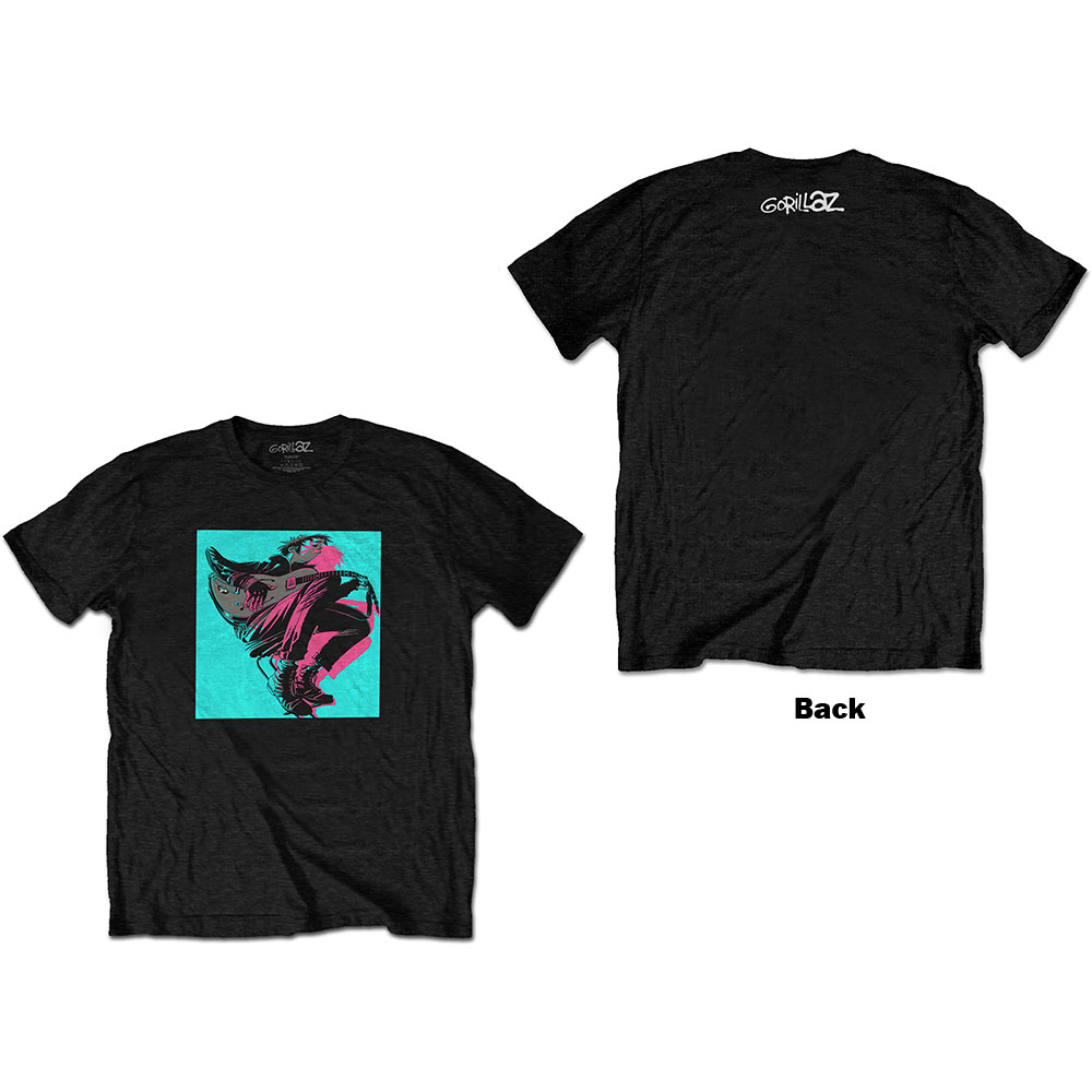 Gorillaz Unisex T-Shirt: Now Now Logo (Back Print) (Small)