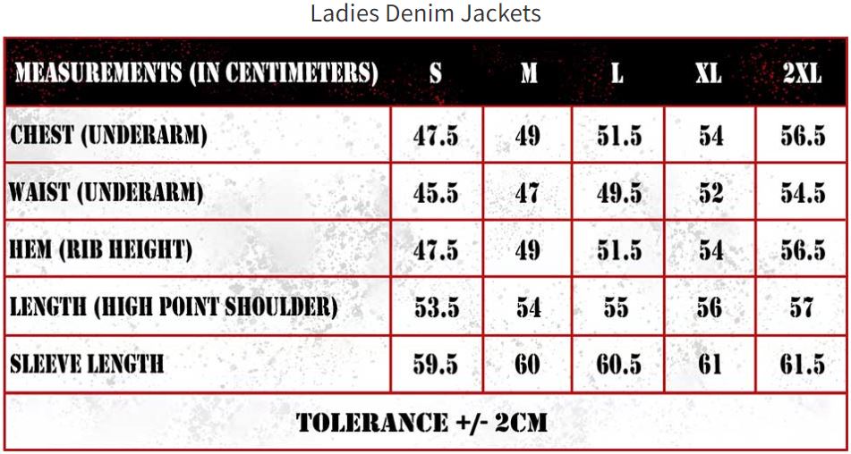 The Rolling Stones Ladies Denim Jacket: Script (Back Print) (X-Large) - 2