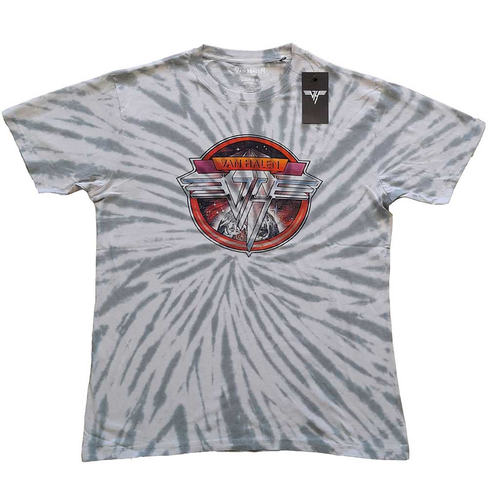 Van Halen Unisex T-Shirt: Chrome Logo (Wash Collection) (Large)