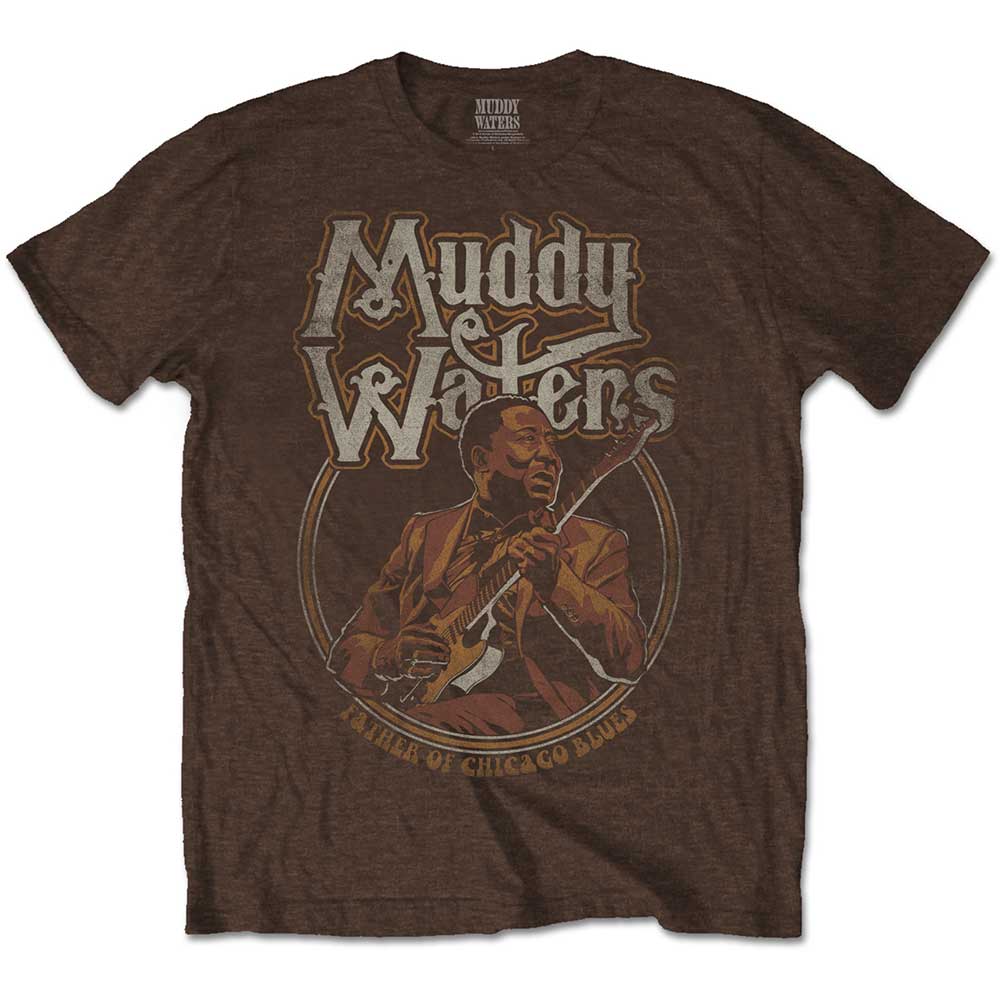 Muddy Waters Unisex T-Shirt: Father of Chicago Blues (Small) - 2