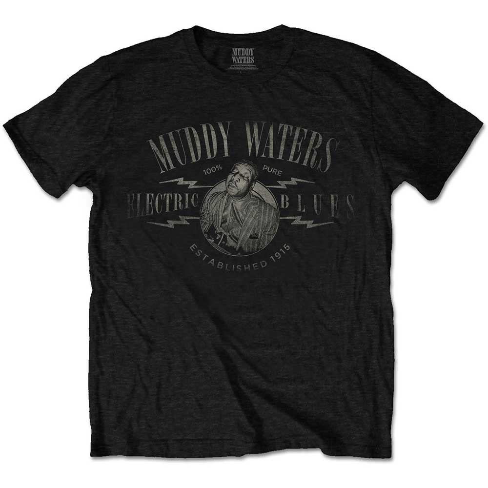 Muddy Waters Unisex T-Shirt: Electric Blues Vintage (Small) - 2