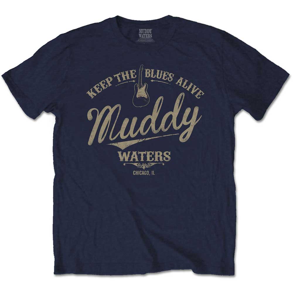 Muddy Waters Unisex T-Shirt: Keep The Blues Alive (Small) - 2