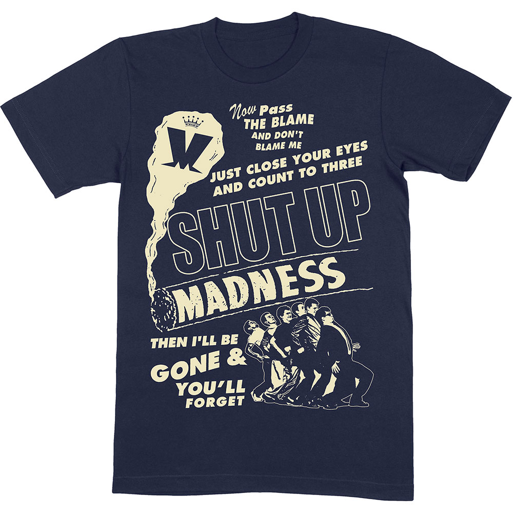 Madness Unisex T-Shirt: Shut Up (X-Large)