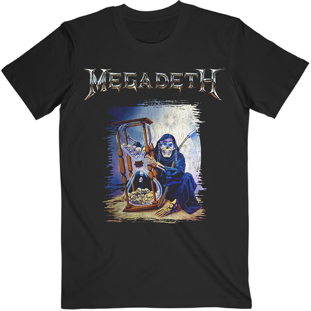 Megadeth Unisex T-Shirt: Countdown Hourglass (Medium)