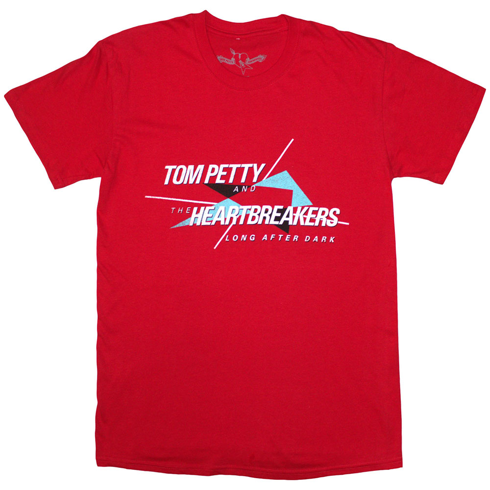 Tom Petty & The Heartbreakers Unisex T-Shirt: Long After Dark (Red) (Large)