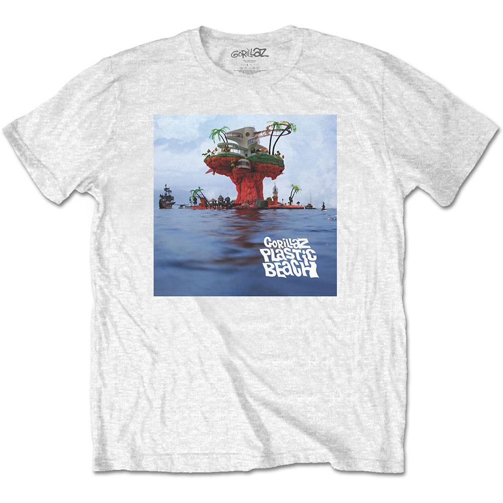 Gorillaz Unisex T-Shirt: Plastic Beach (X-Large)