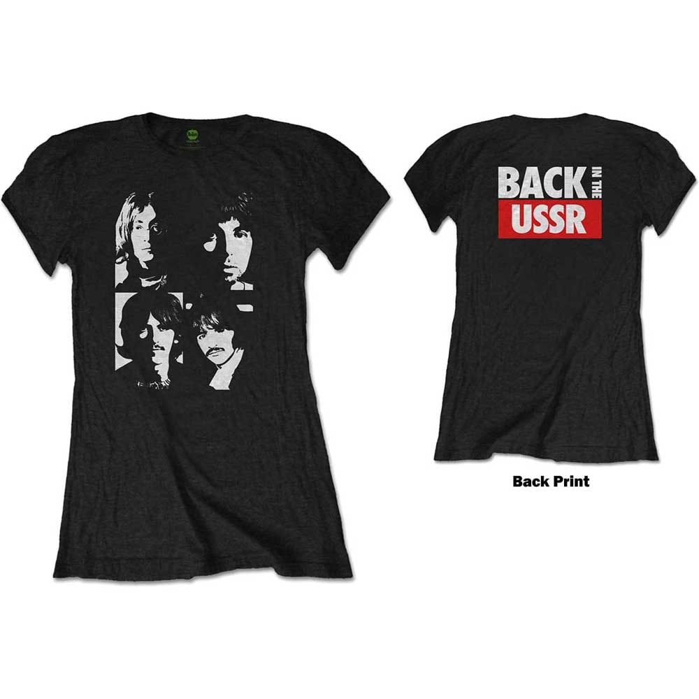 The Beatles Ladies T-Shirt: Back in the USSR (Back Print) (Medium)