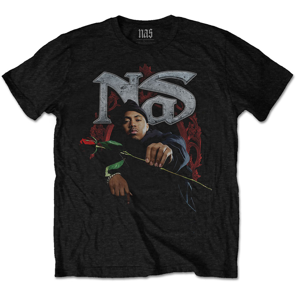 Nas Unisex T-Shirt: Red Rose (Small)