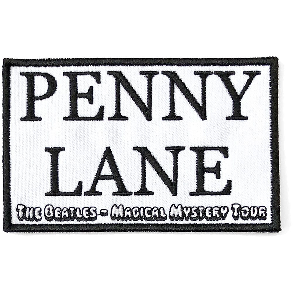 The Beatles Standard Patch: Penny Lane White (Song Title/Loose)