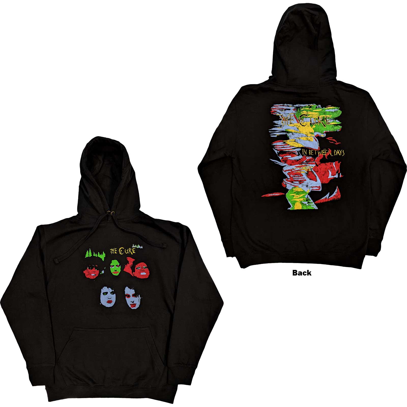 The Cure Unisex Pullover Hoodie: In Between Days (Back Print) (Large)
