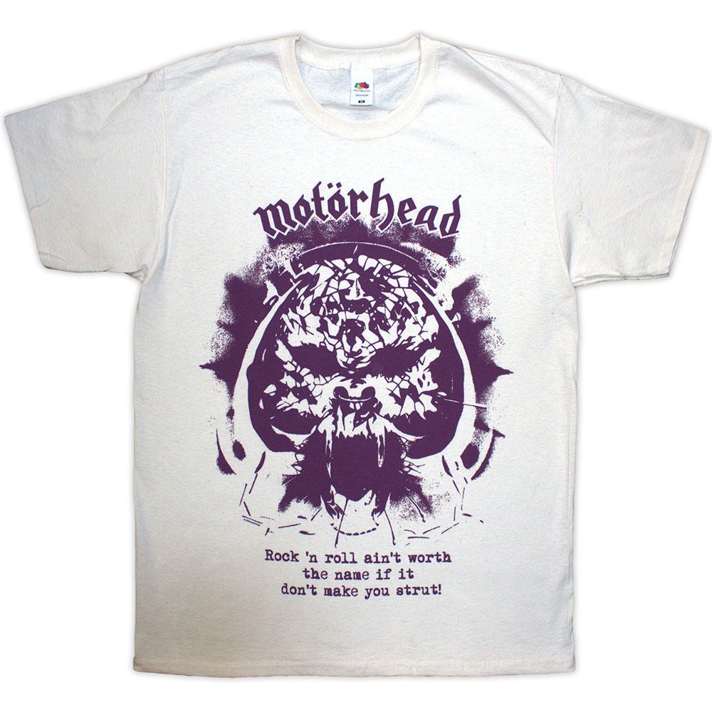 Motorhead Unisex T-Shirt: Make You Strut (Natural) (Medium)