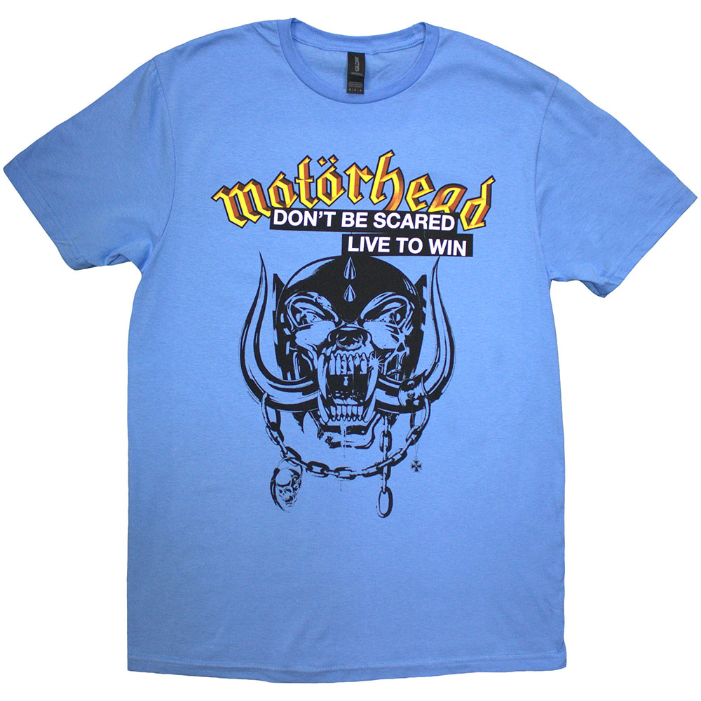 Motorhead Unisex T-Shirt: Live To Win (Blue) (Medium)
