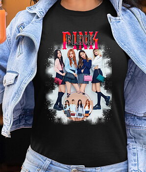 BlackPink Dame T-shirt - Bags - Sort - 100% Bomuld