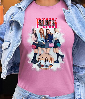 BlackPink Dame T-shirt - Bags - Lyserød - 100% Bomuld