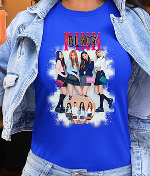 BlackPink Dame T-shirt - Bags - Kongeblå - 100% Bomuld