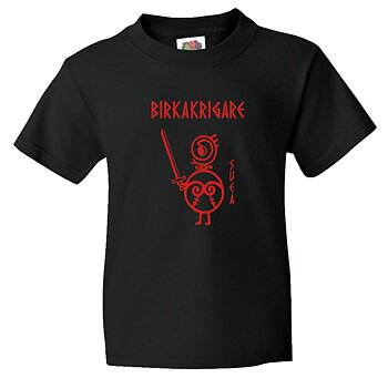 Barn t-shirt: Birkakrigare - Svea - Viking Art Kollektion (9-11 år)