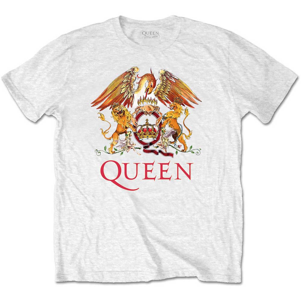 Queen Unisex T-Shirt: Classic Crest (Small)