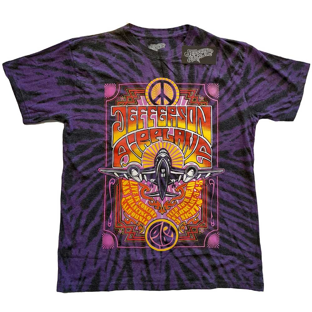 Jefferson Airplane Unisex T-Shirt: Live in San Francisco, CA (Wash Collection) (XX-Large)