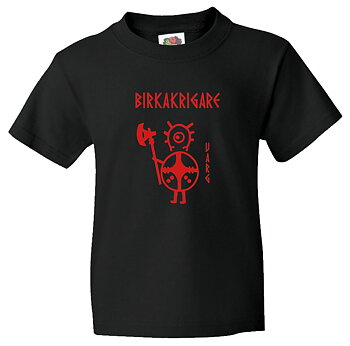 Barn t-shirt: Birkakrigare - Varg - Viking Art Kollektion (12-13 år)