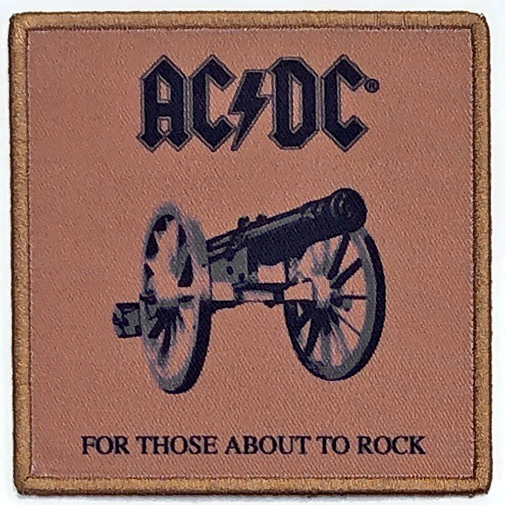 AC/DC Standard Patch: For Those About To Rock (We Salute You) (Album Cover)