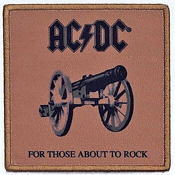 AC/DC Standard Patch: For Those About To Rock (We Salute You) (Album Cover)