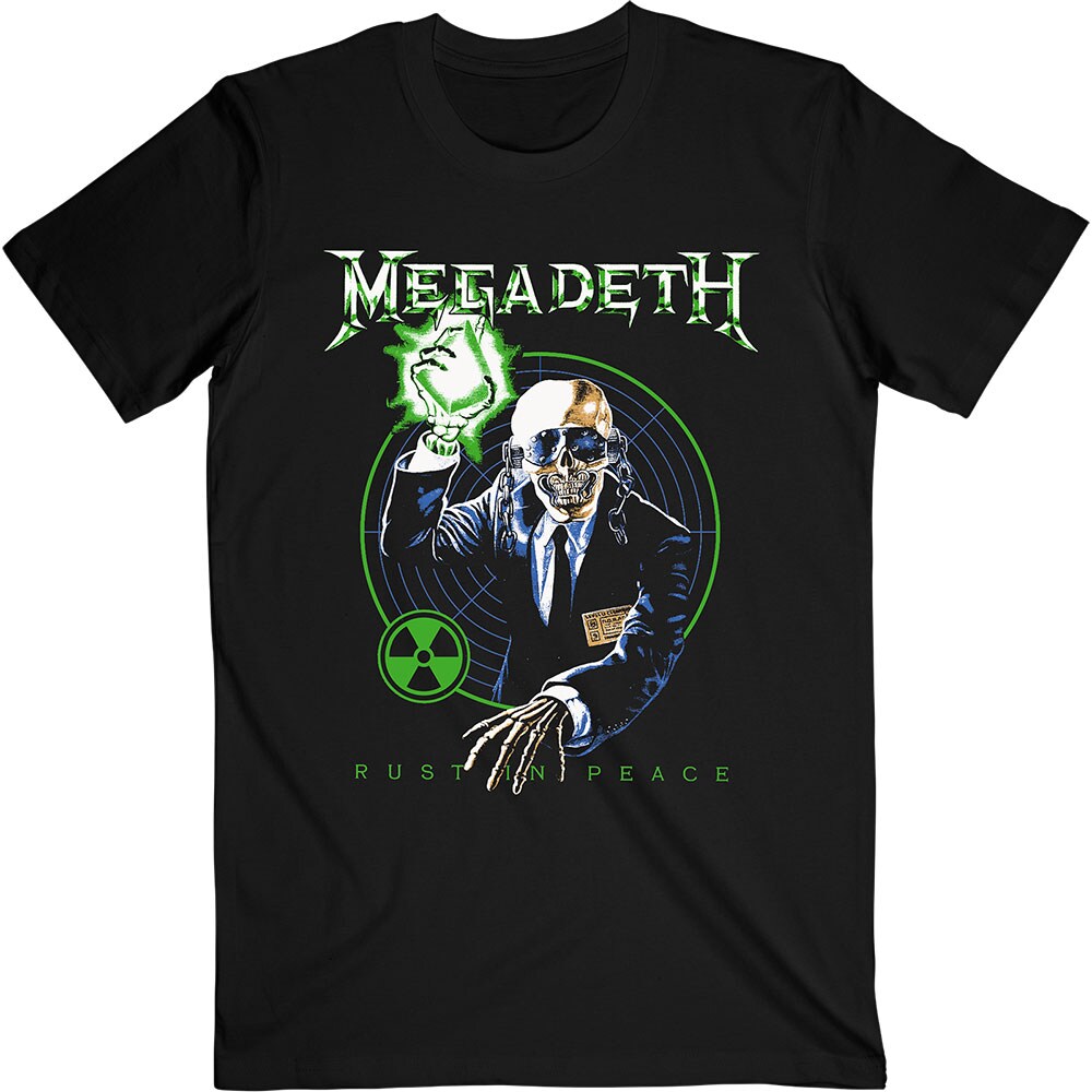 Megadeth Unisex T-Shirt: Vic Target RIP Anniversary (Large)