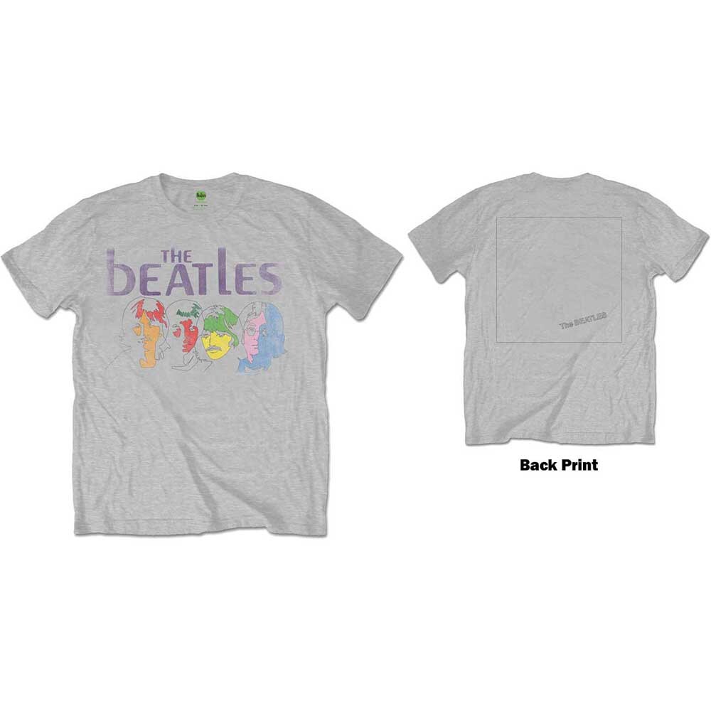 The Beatles Unisex T-Shirt: White Album Back (Back Print) (Medium)