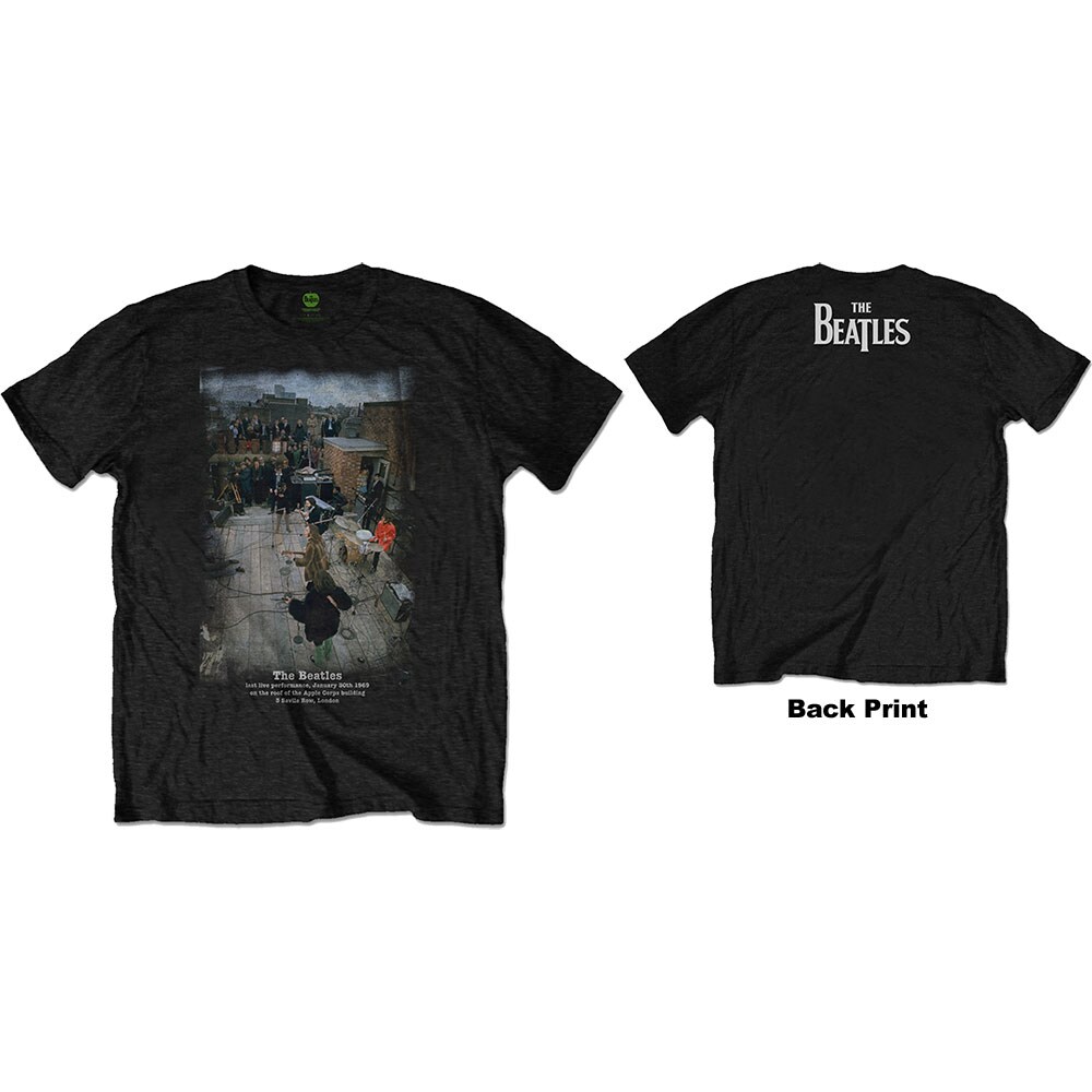 The Beatles Unisex T-Shirt: 3 Savile Row (Back Print) (Medium)