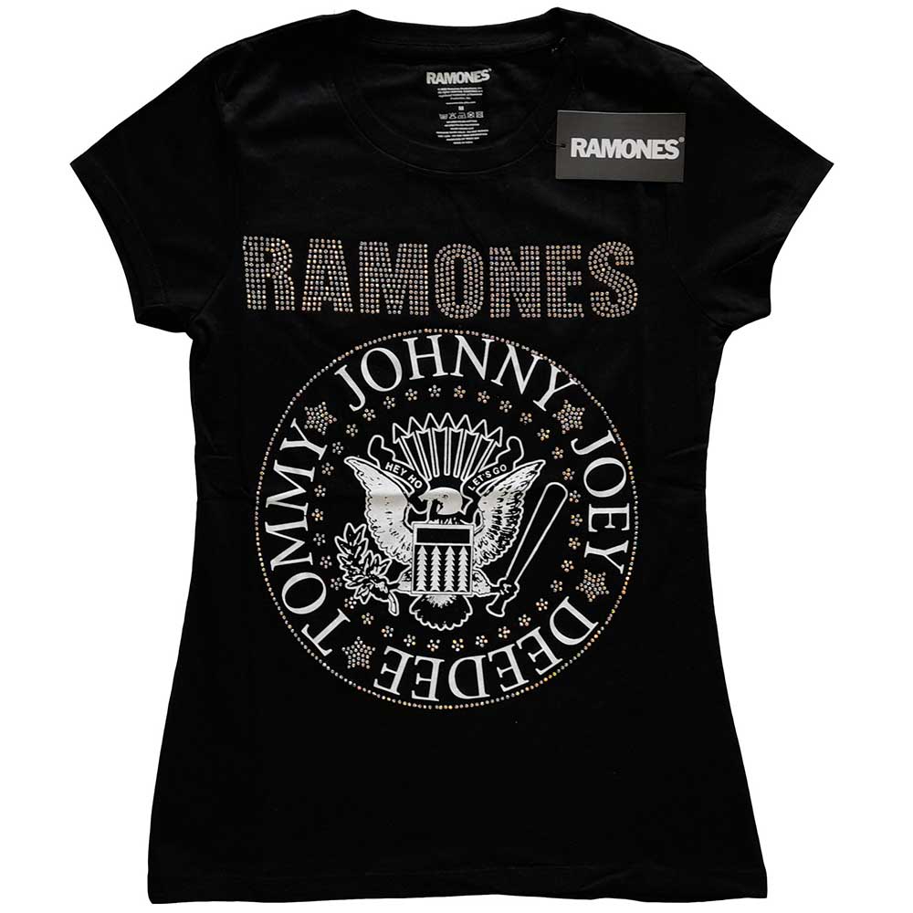 Ramones Ladies T-Shirt: Presidential Seal (Diamante) (XX-Large)